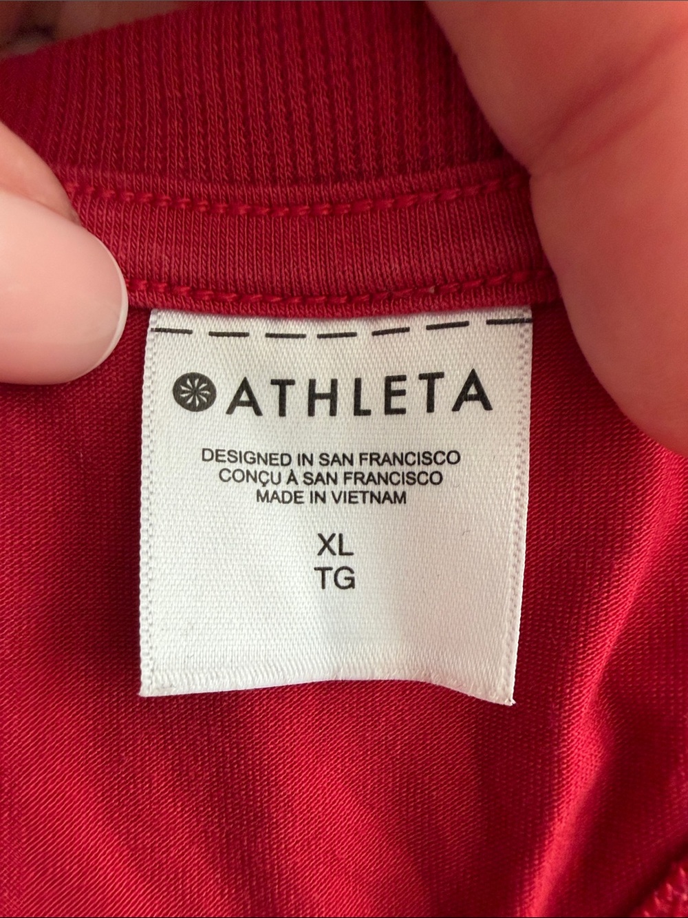 Athleta Red Racerback Tank Top - Picture 2 of 3